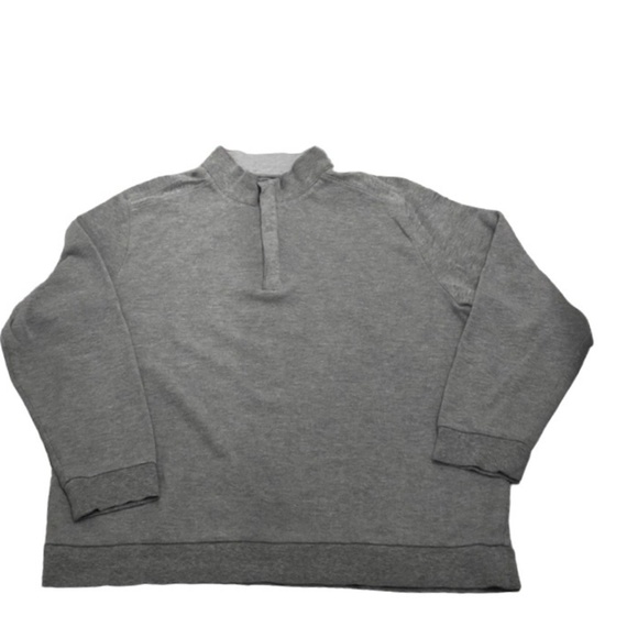 GREG NORMAN COTTON GRAY QUARTER ZIP PULLOVER SIZE XL - Picture 4 of 15